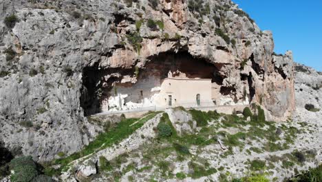 malta country church in a cave