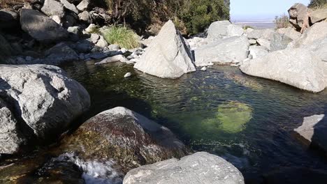 beautiful river pond with a sunny day in merlo, san luis, argentina