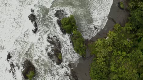 Aerial-Bird-view-of-Pacific-Coast-in-Colombia