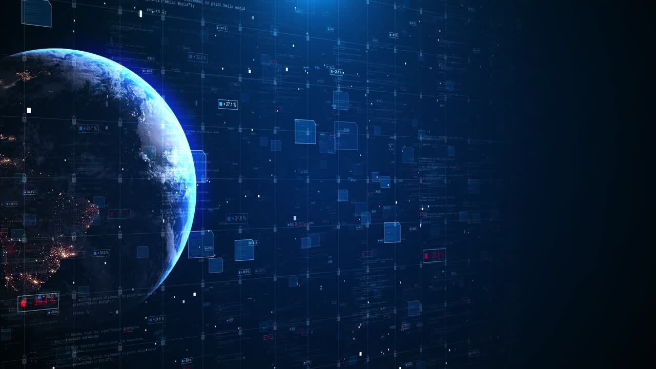 Futuristic planet 3d earth globe space earth world map outer digital technology worldwide global