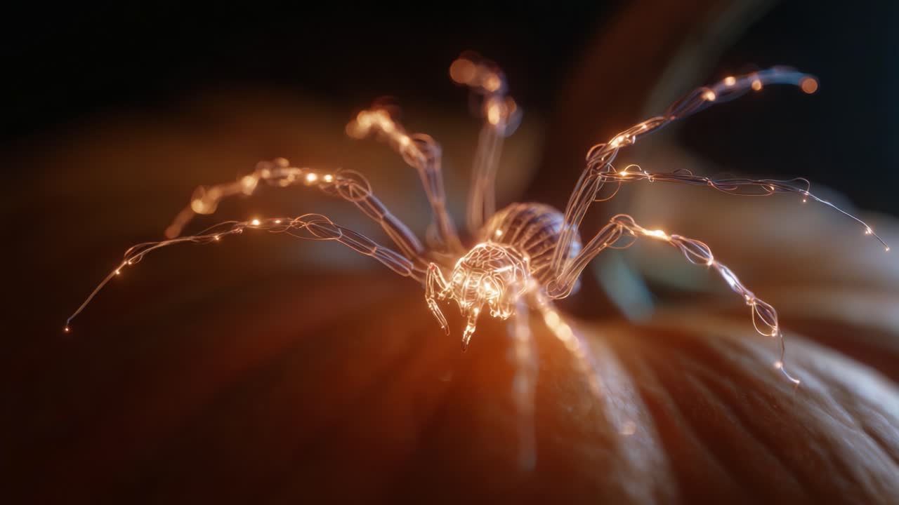 A Magical Encounter: Close-Up of a Glowing Spider on a Pumpkin, Merging Nature and Fantasy with Intricate Details and Luminescent Effects