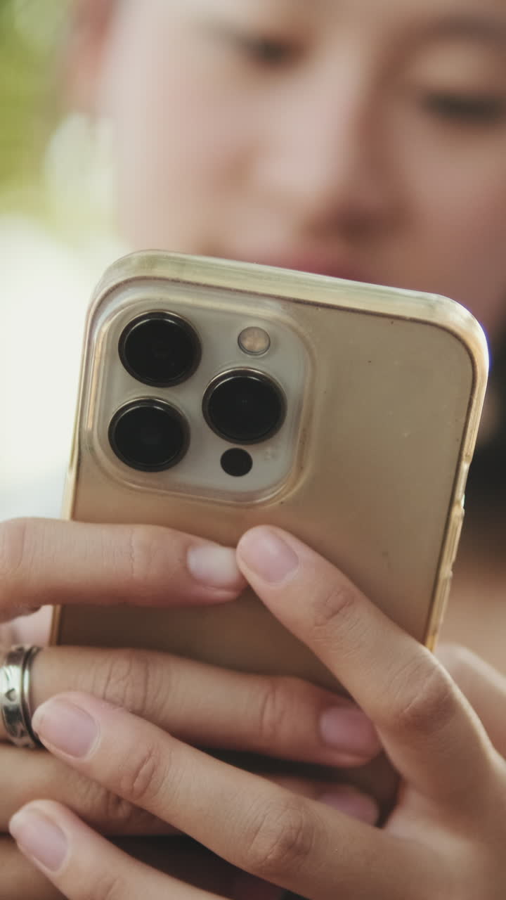 Close-up of a person holding a smartphone