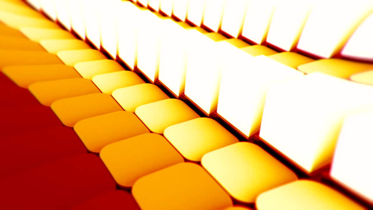 Abstract 3d rendering with cubes, animated background with moving geometric shapes.  Seamless 4k video.