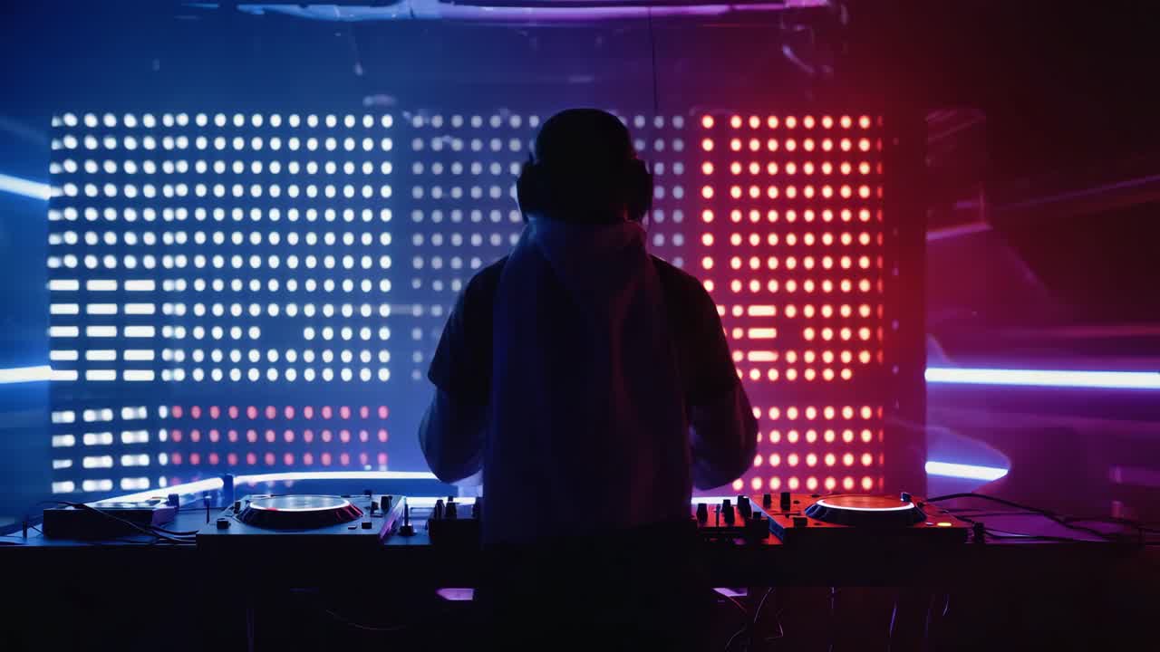 DJ Performing in Nightclub