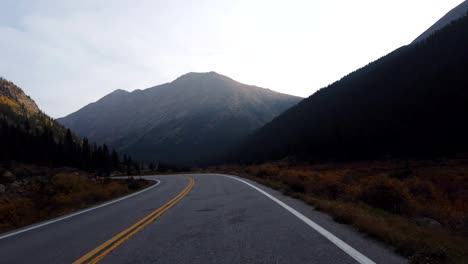 POV-driving-in-the-mountain-of-central-Colorado