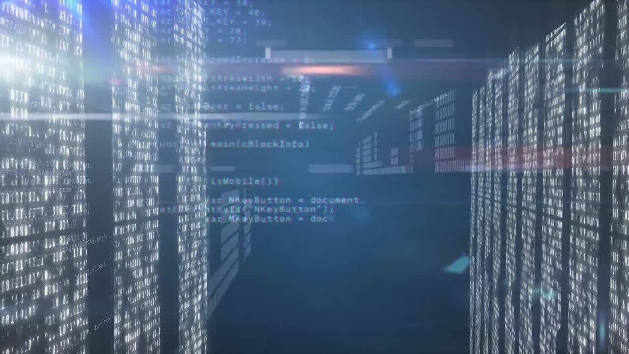 animación de datos con procesadores informáticos en segundo plano