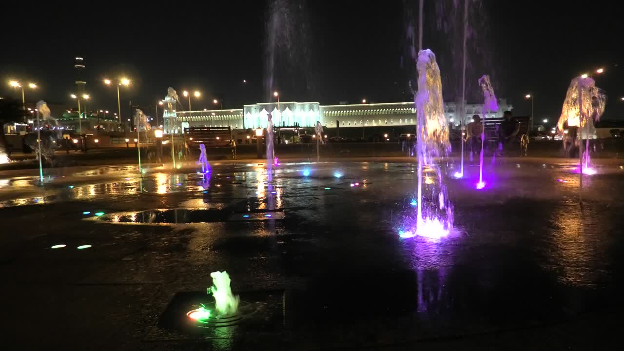 souq waqif 공원의 분수