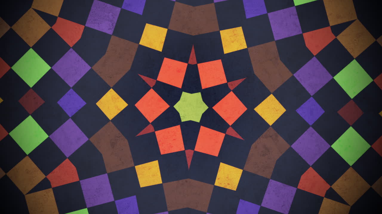 모션 다채로운 사각형 패턴 10