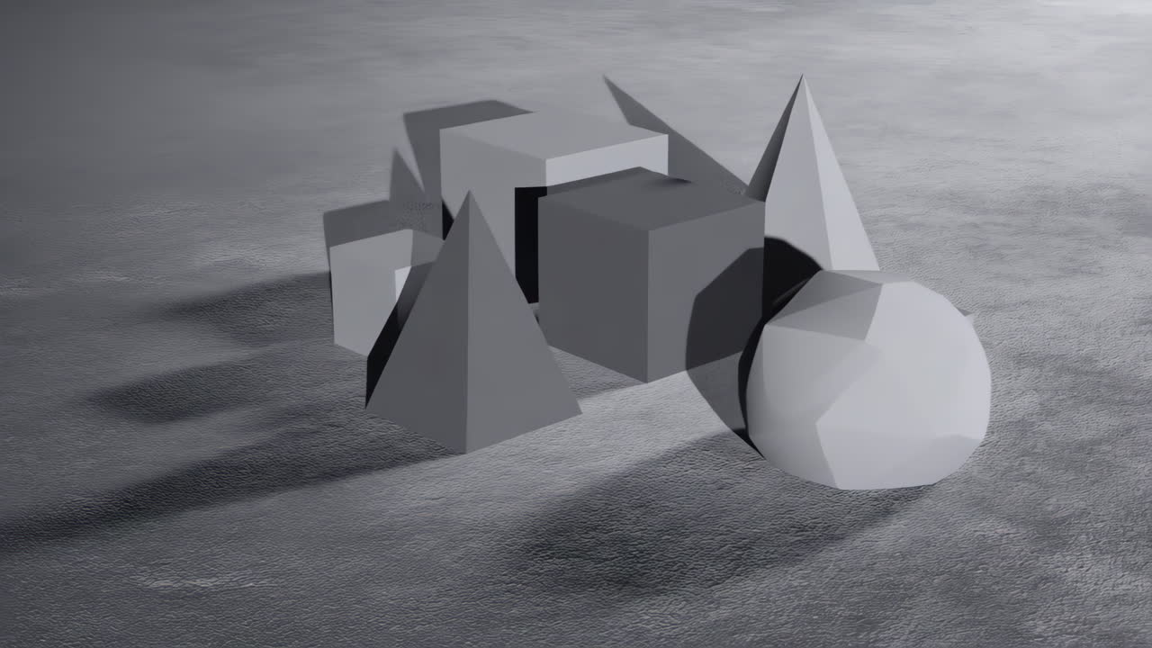 Geometric Shapes Composition