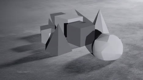geometric shapes composition