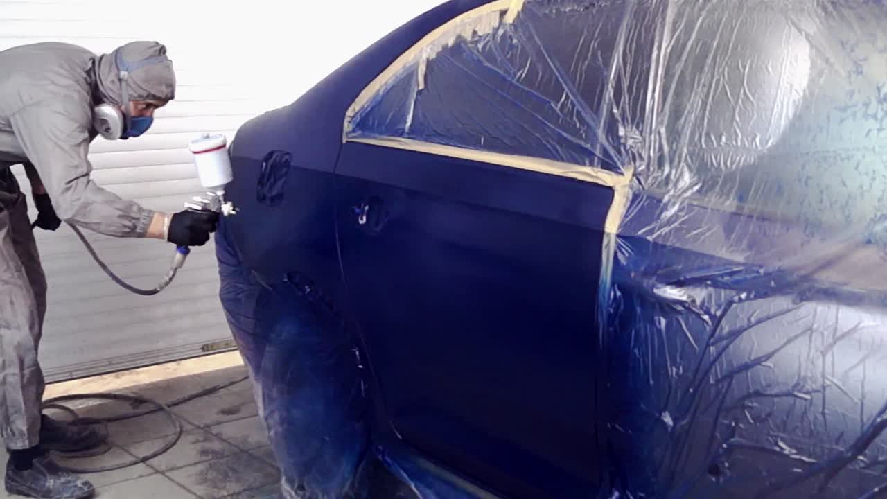 Car Paint Job in Progress