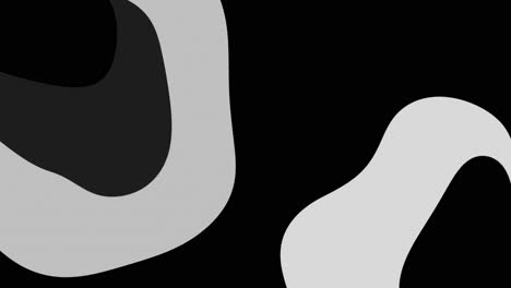 abstract black and white shapes