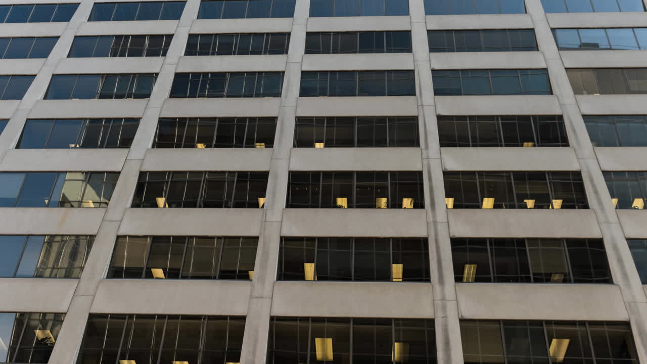 анимация крупного плана офисного здания