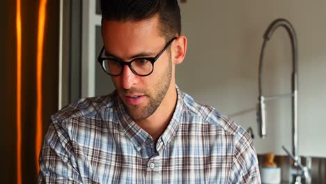 Handsome-man-using-laptop