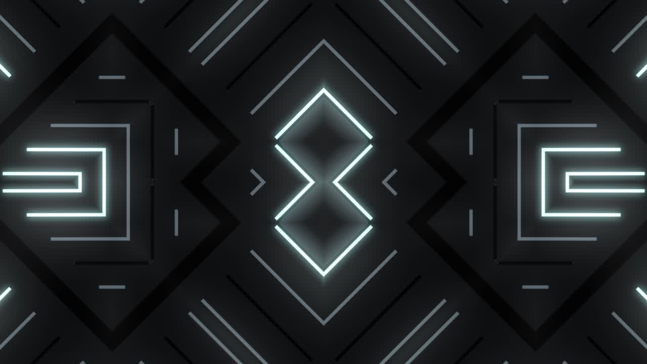 Modello geometrico astratto al neon