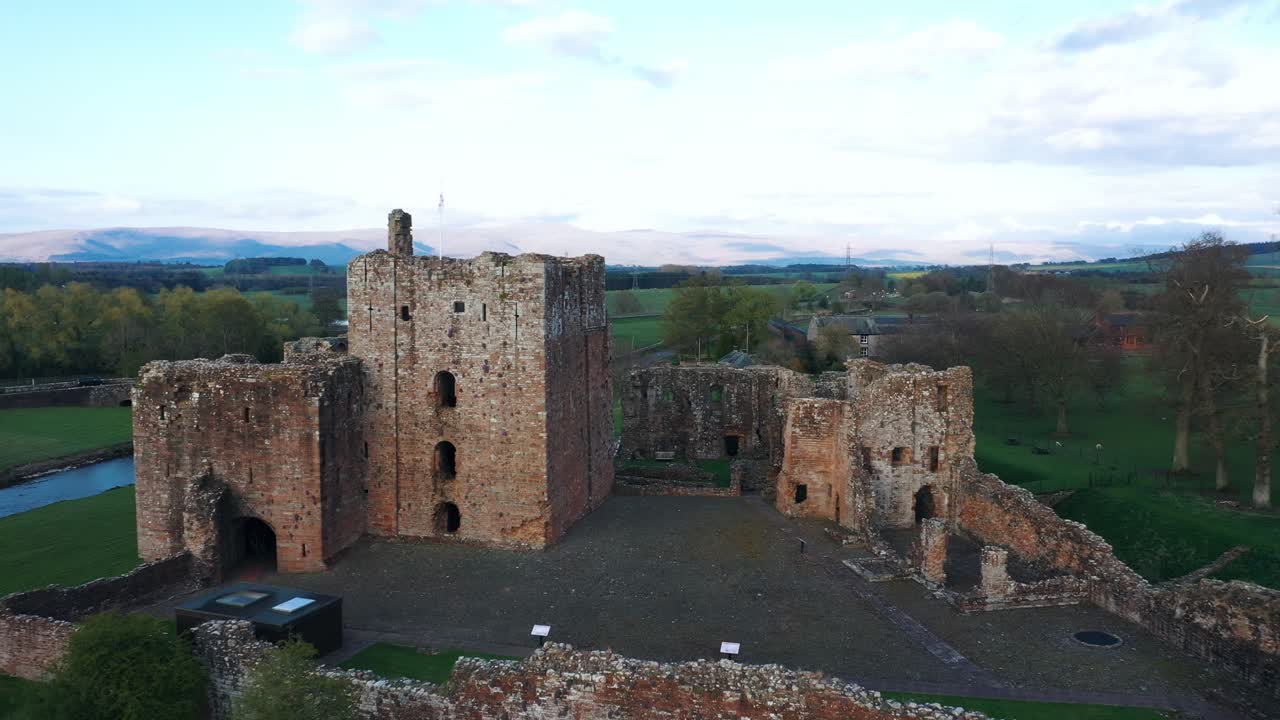 castillo del siglo 14 en el norte de inglaterra
