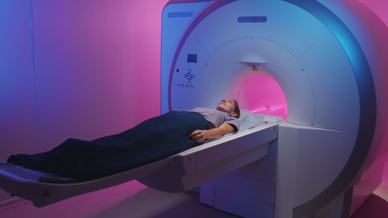 Woman Doing MRI Examination