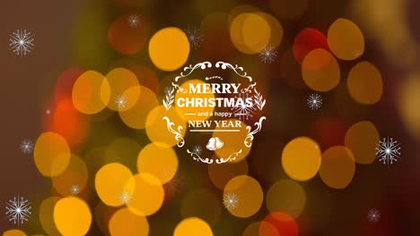 Animation-of-merry-christmas-text-over-christmas-tree