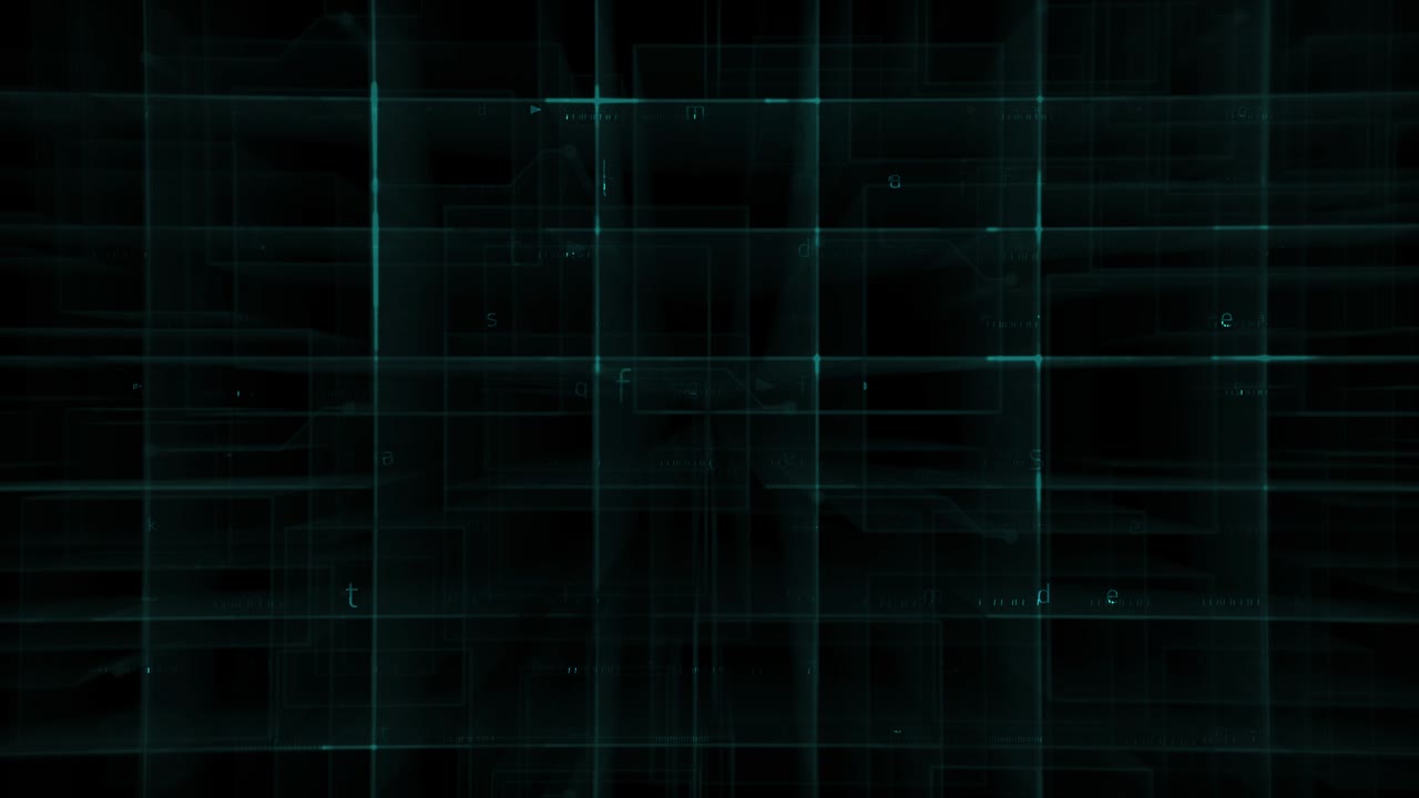 cuadrícula digital y fondo de letras.