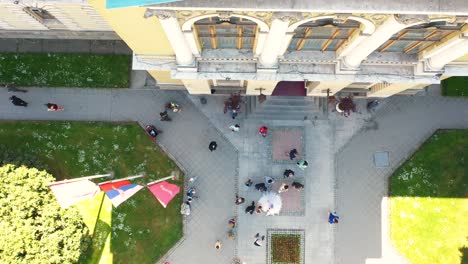 video de boda desde arriba