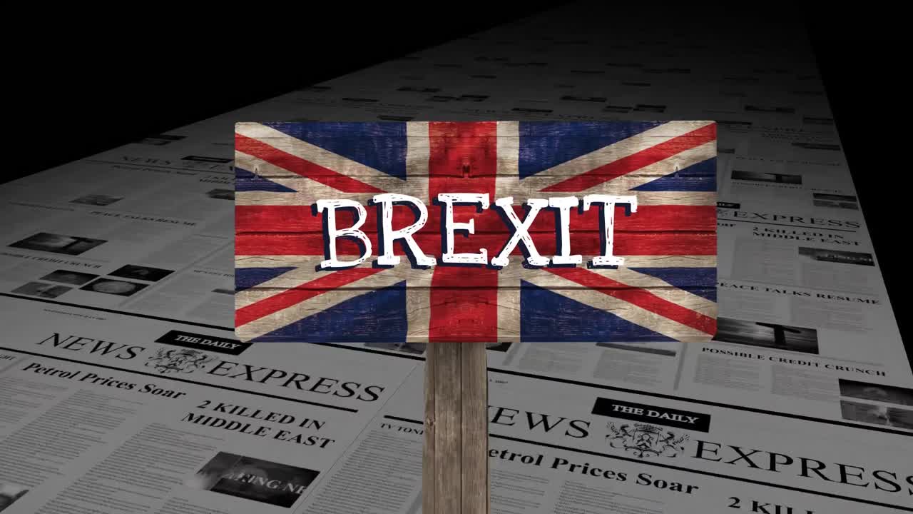 video de periódico animado