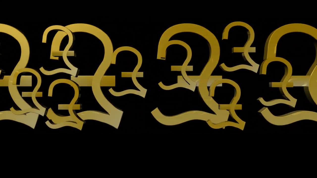 símbolo de la libra de 3 centavos