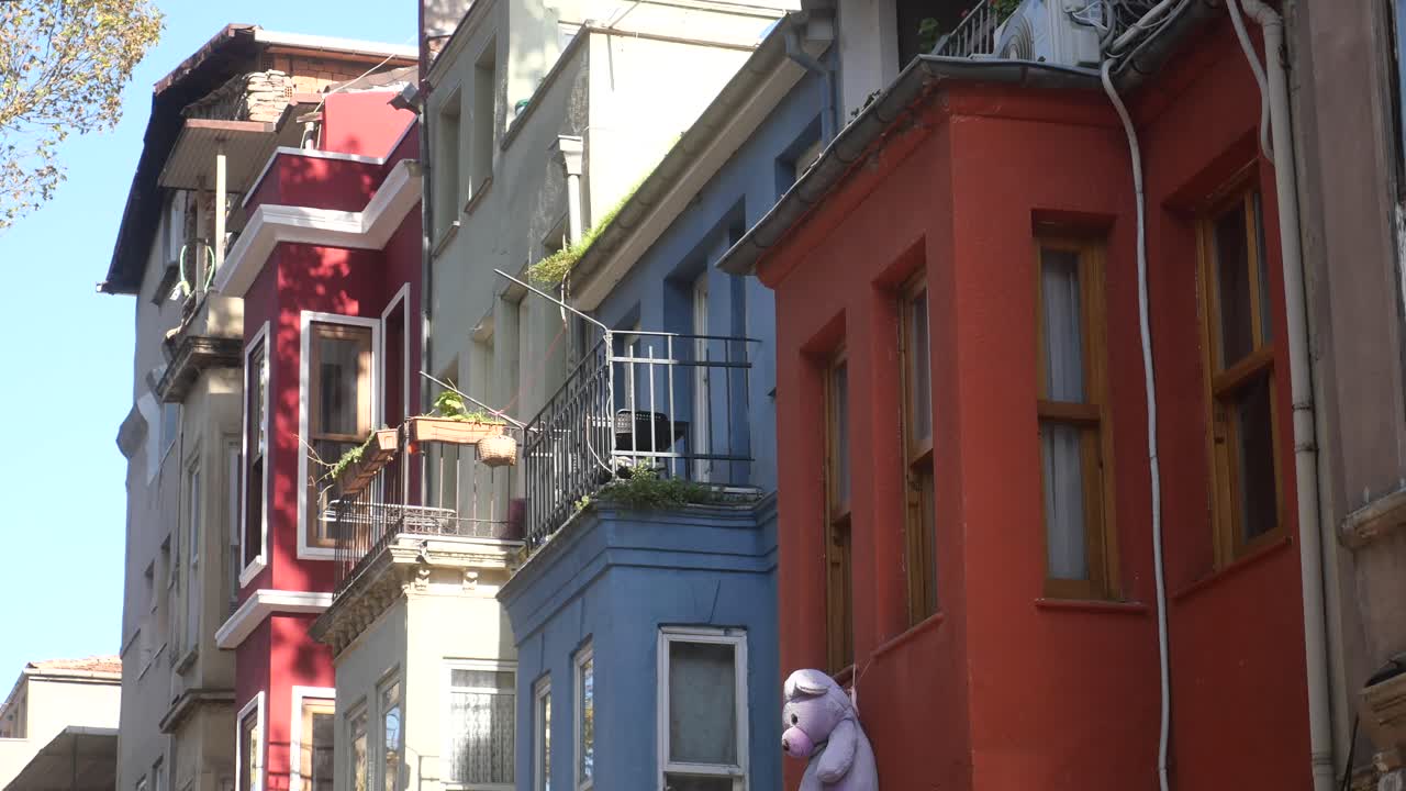 Colorful Buildings in an Old Town