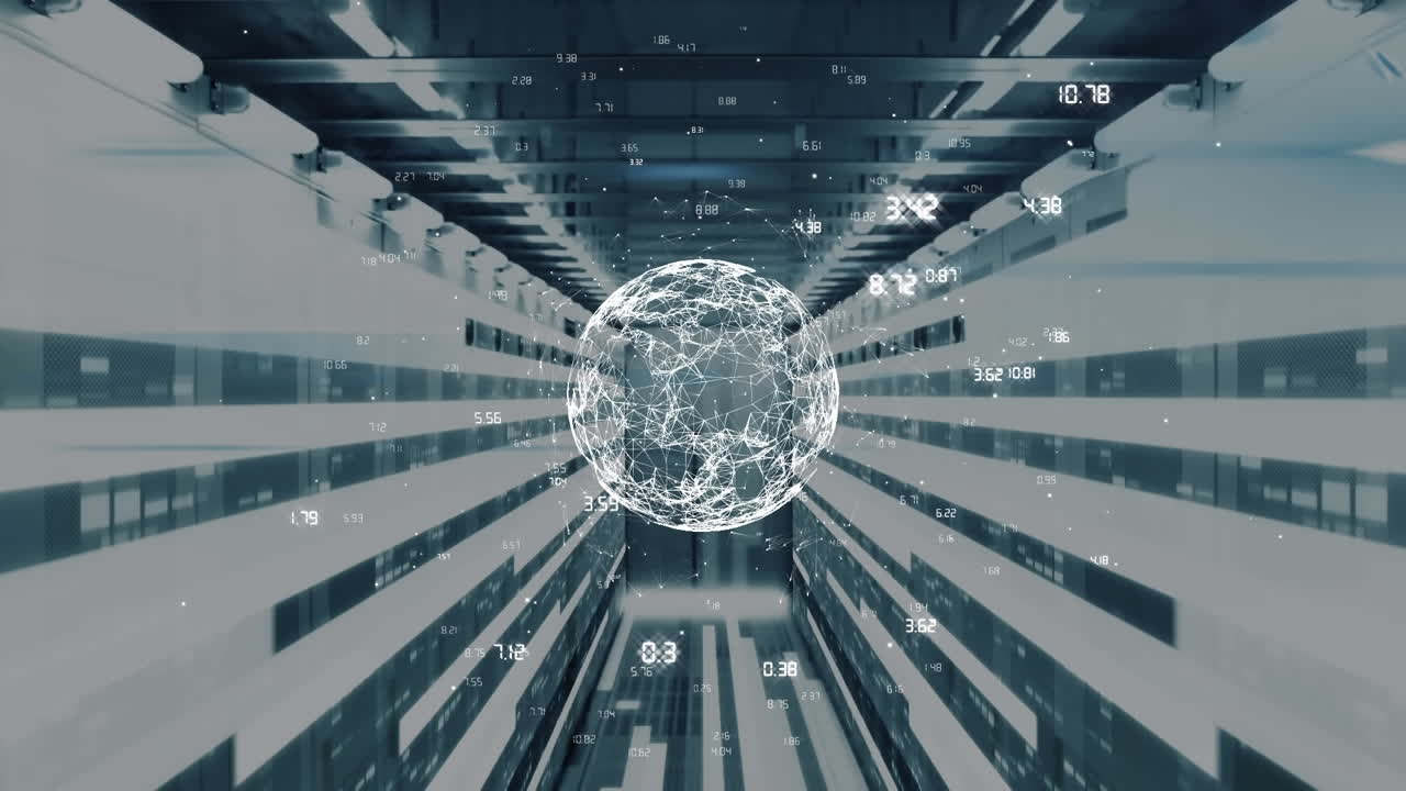 미국과 콘티의 애니메이션은 검은 바탕에 황금빛 반점 위에 떨어집니다.