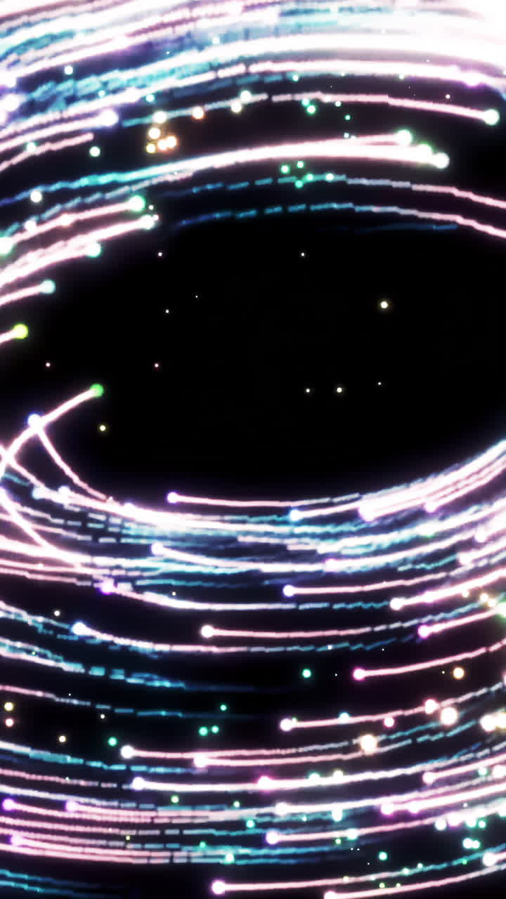 추상적인 반이는 빛의 흔적