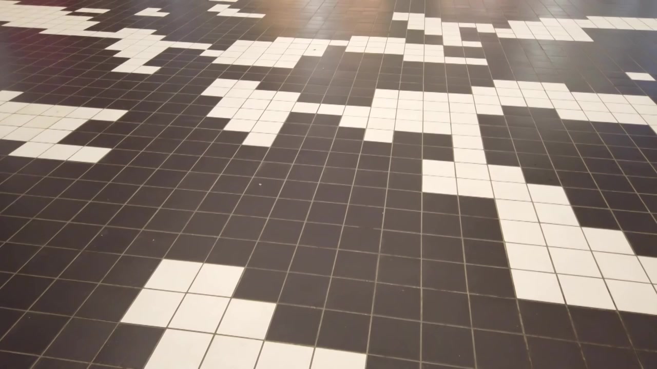 Floor in mall. Pattern from a tile.