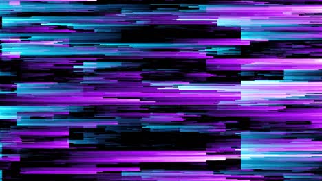 abstract seamless loop animation of pixel sorting pattern glitch effect. use in music video, transitions, broadcast, fluorescent ultraviolet light, laser neon lines. blue pink spectrum