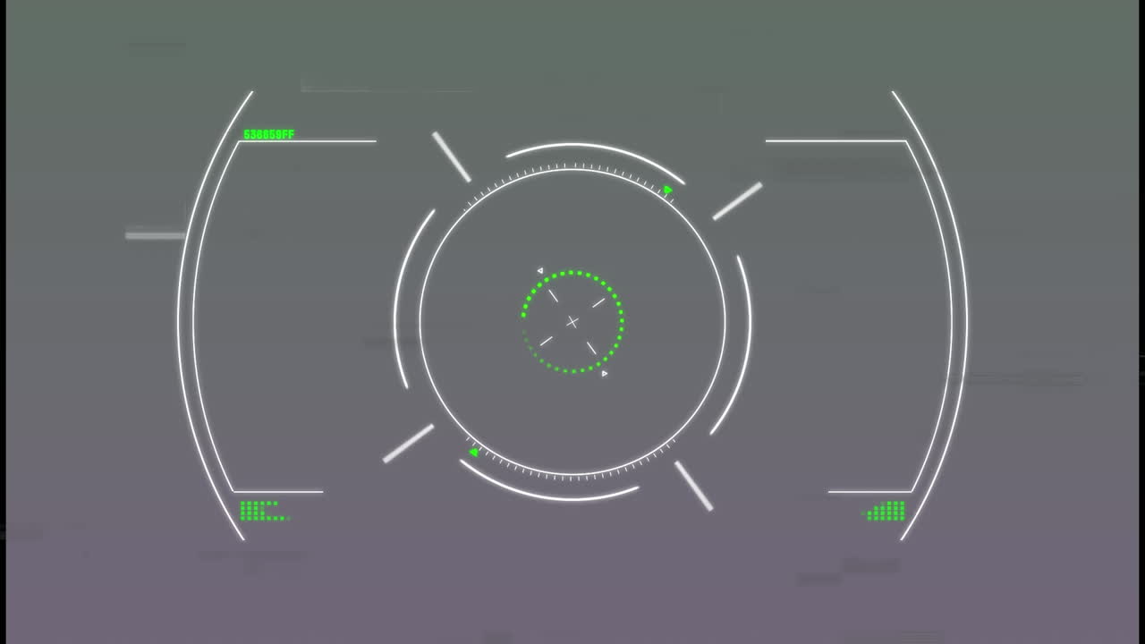 회색 배경에 오류가 있는 뷰파인더의 애니메이션
