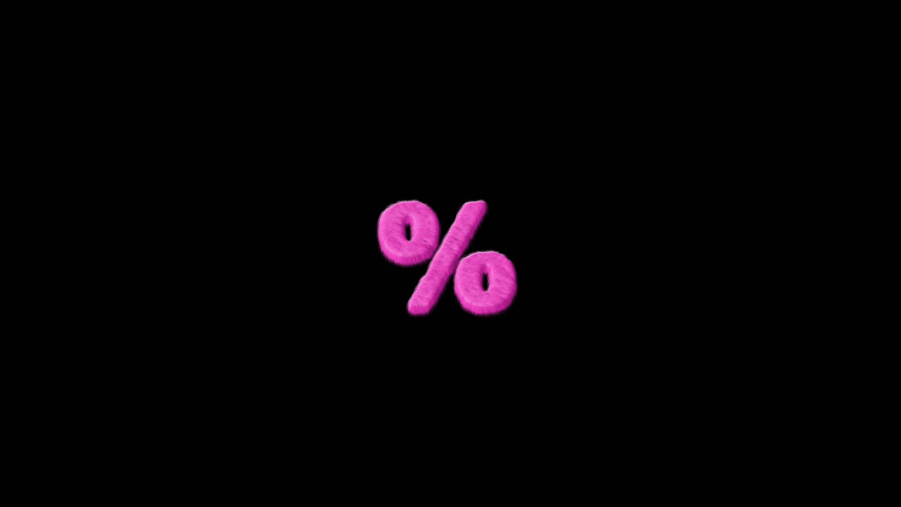 Pink percentage symbol