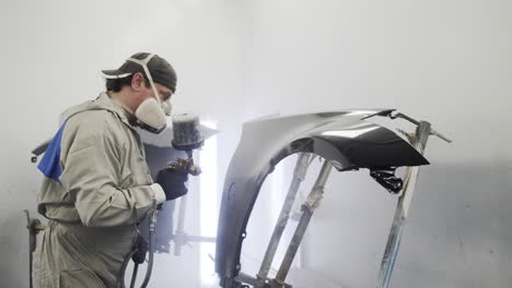 car body repair and painting process