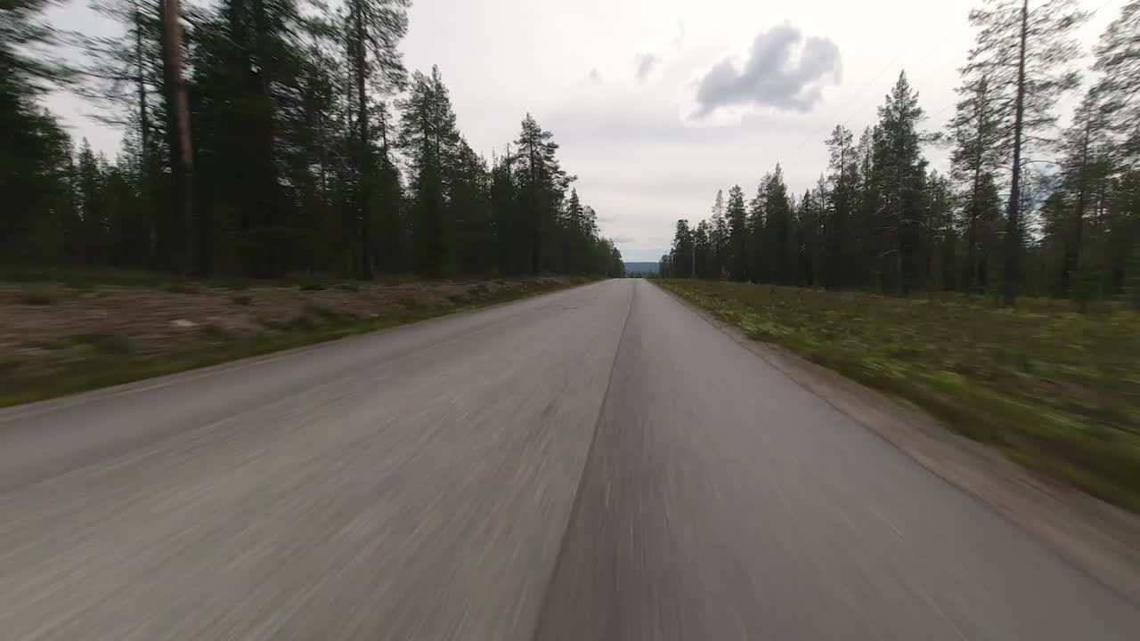 Attraversando renne in Lapponia, timelapse veloce