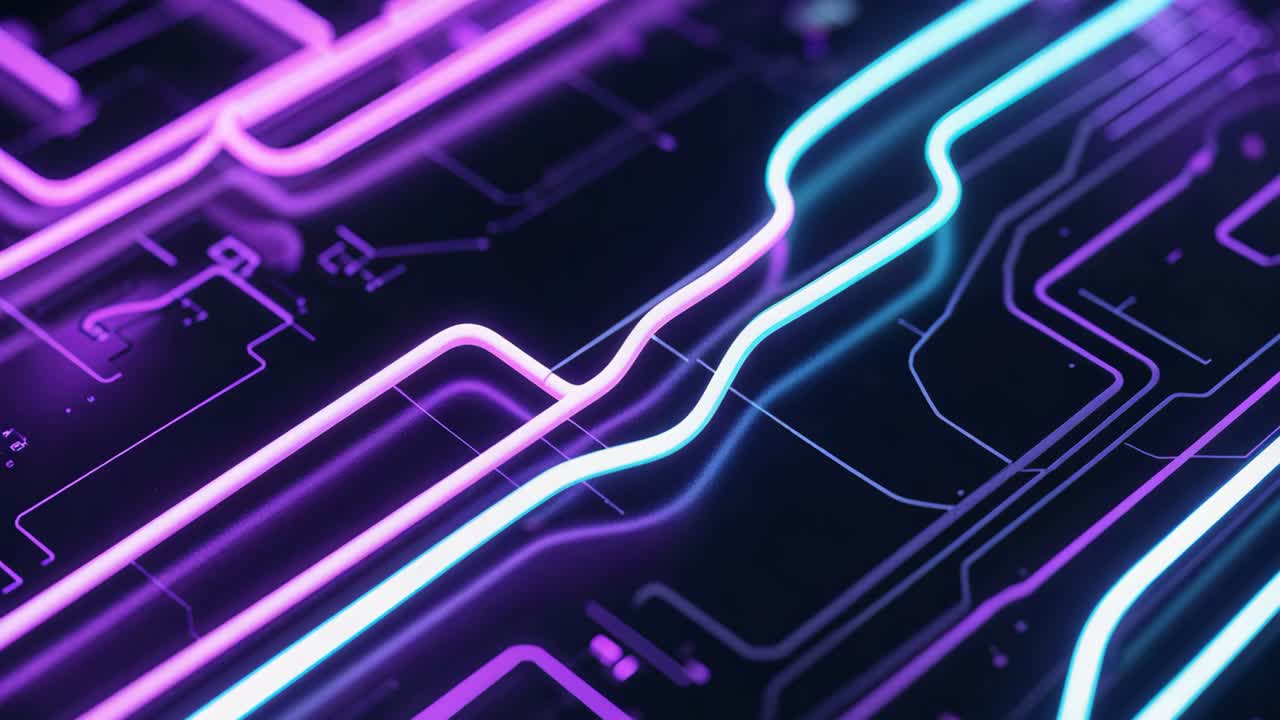 Abstract Electronic Circuit Board
