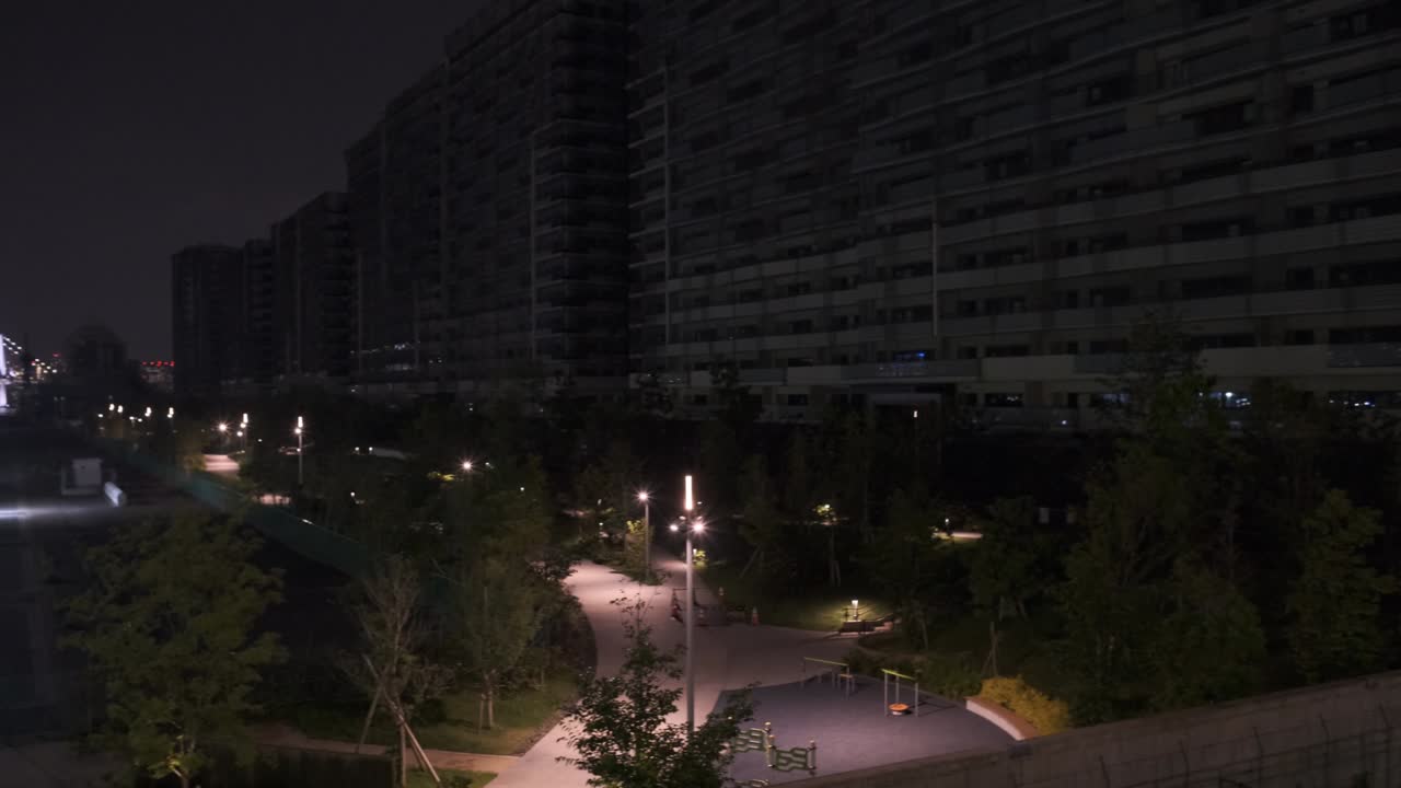 área de reurbanización de tokyo harumi vista nocturna de junio de 2022