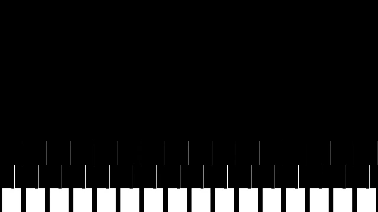 Abstract Animation of Piano Keys Expanding and Filling the Screen