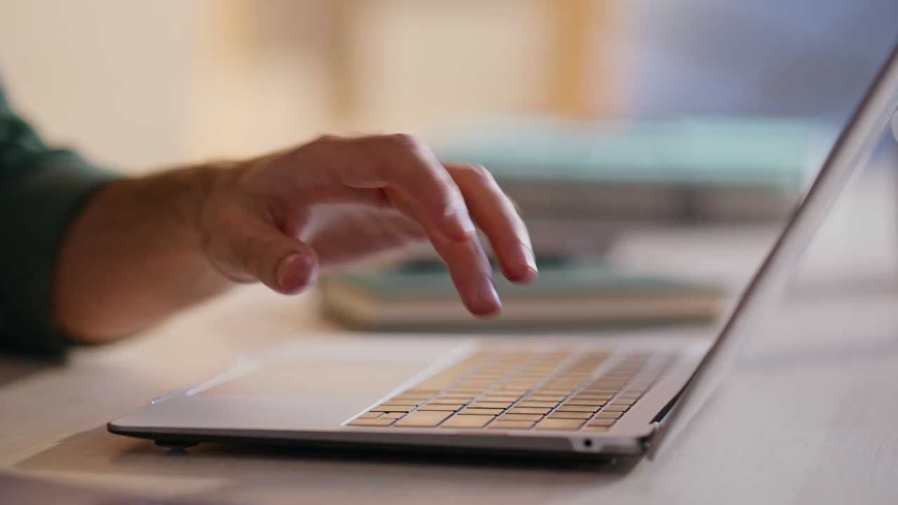 Laptop on a desk