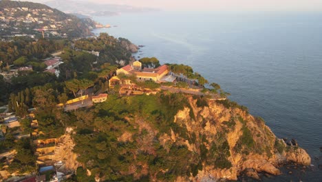 vistas de tossa de mar en la costa catalana