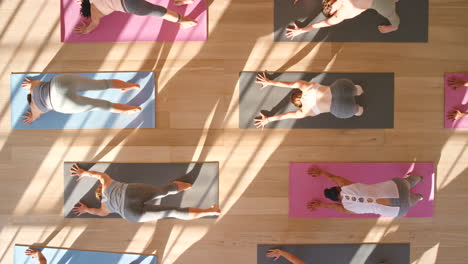 yoga class aerial yoga