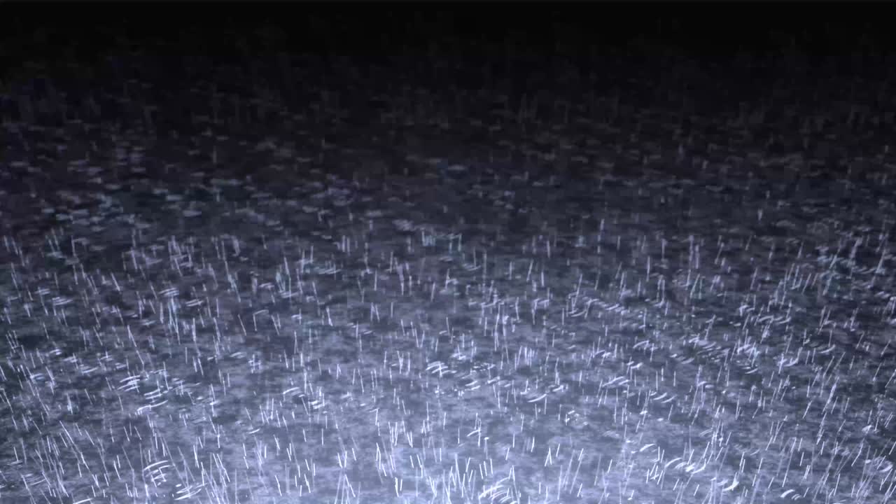 비가 내리는 폭우 효과 배경