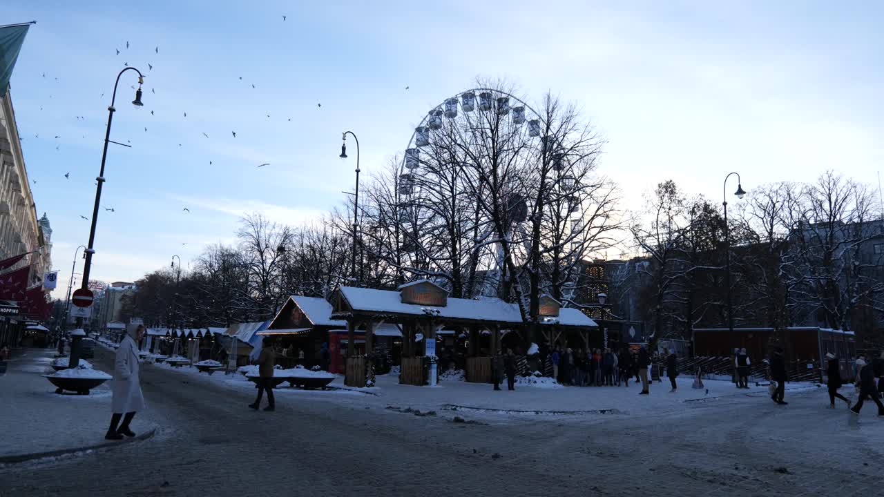 Joulumarkkinat Oslossa, Keskustassa, jouluna 2022.