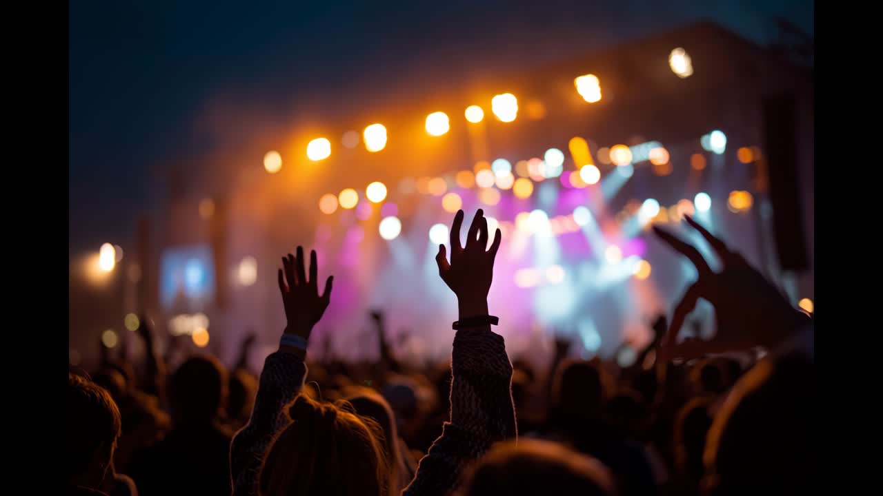 Pubblico che si gode un concerto di musica dal vivo