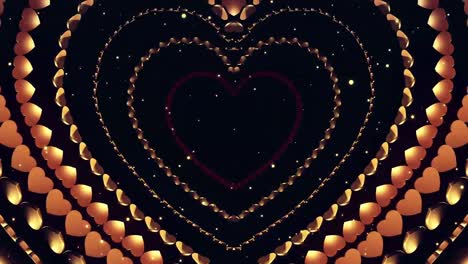 GOLDEN-ABSTRACT-HEART-SHAPE-DJ-VJ-MOTION-BACKGROUND