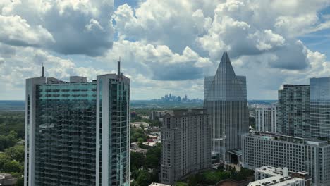 aerial view of atlanta from lenox mall area