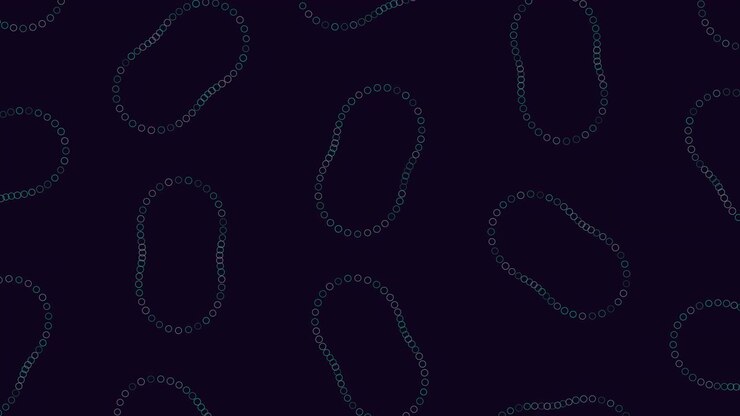 Corrente em zigue-zague de círculos em um cativante padrão preto e branco