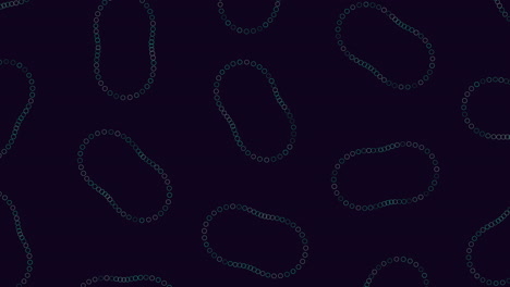 una cadena de círculos en zigzag en un cautivador patrón blanco y negro