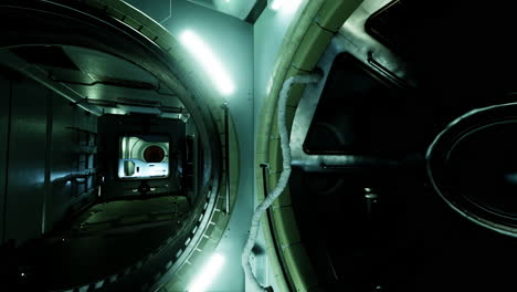 corredor interior de la nave espacial