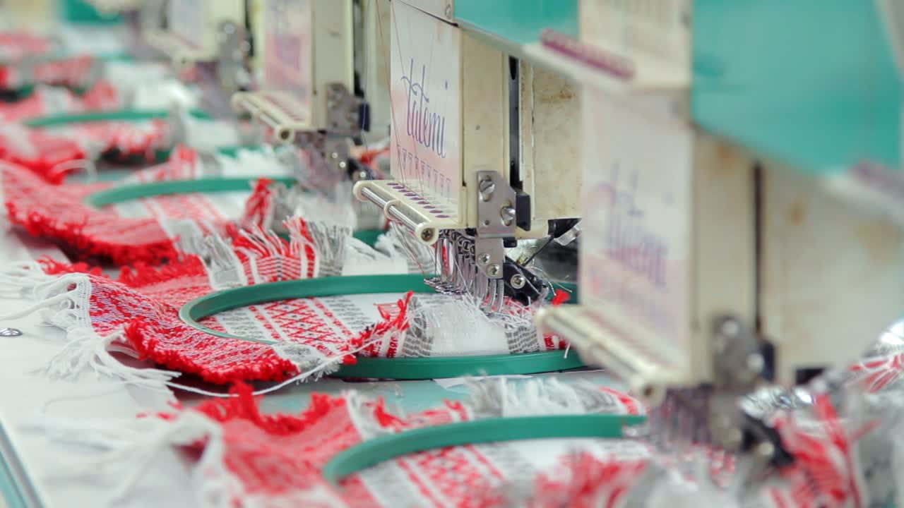 Premium stock video - Closeup of sewing machine in action. sewing tool ...